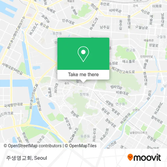 주생명교회 map