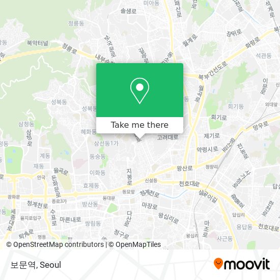 보문역 map