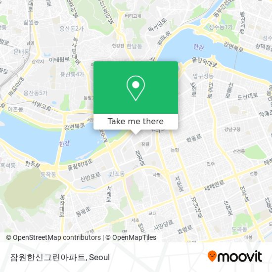 잠원한신그린아파트 map