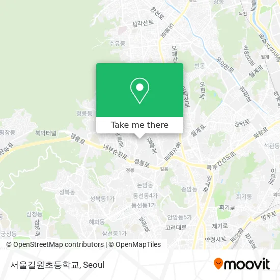 서울길원초등학교 map
