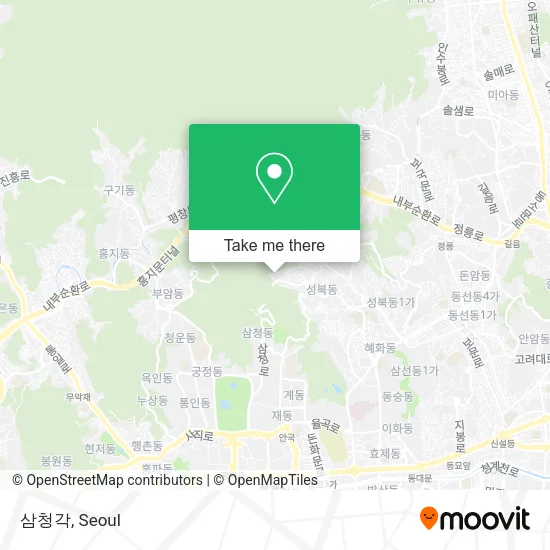 삼청각 map