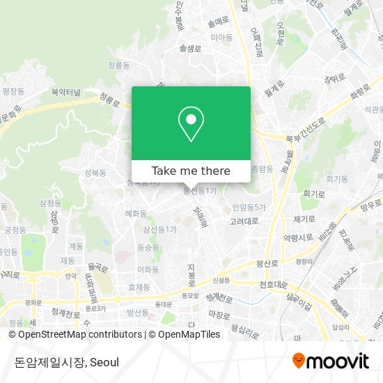 돈암제일시장 map