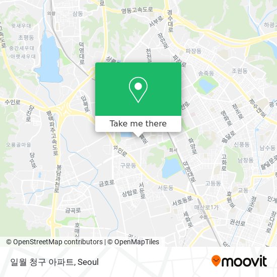일월 청구 아파트 map
