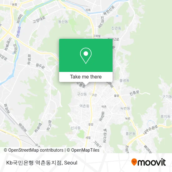 Kb국민은행 역촌동지점 map