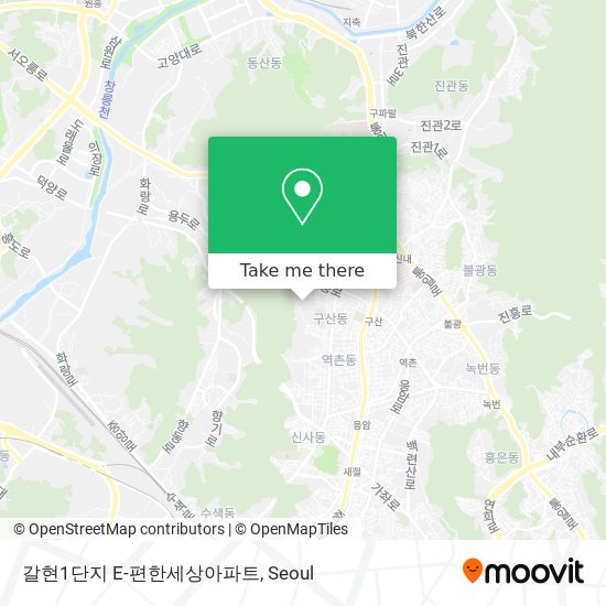 갈현1단지 E-편한세상아파트 map