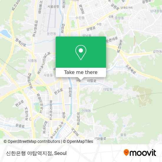 신한은행 야탑역지점 map