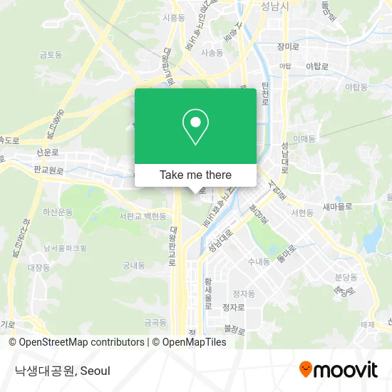 낙생대공원 map