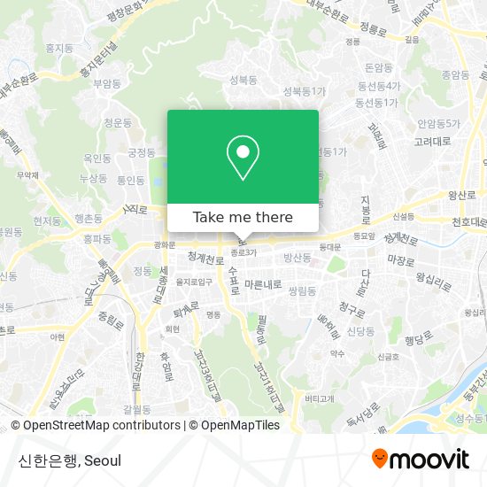 신한은행 map