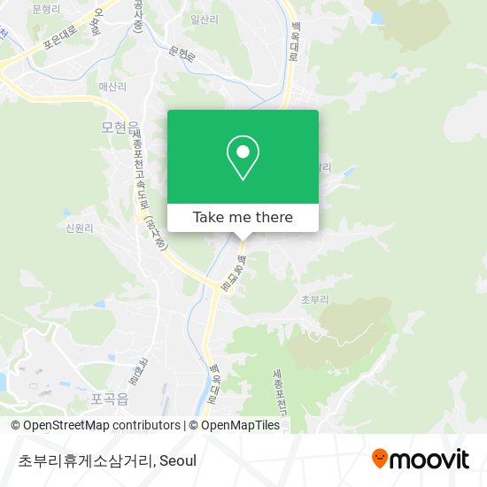 초부리휴게소삼거리 map