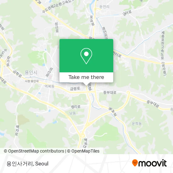 용인사거리 map