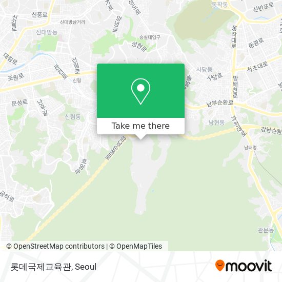 롯데국제교육관 map