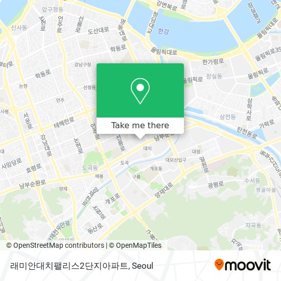 래미안대치팰리스2단지아파트 map