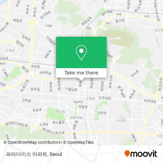 파라다이스 아파트 map