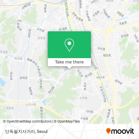 단독필지사거리 map