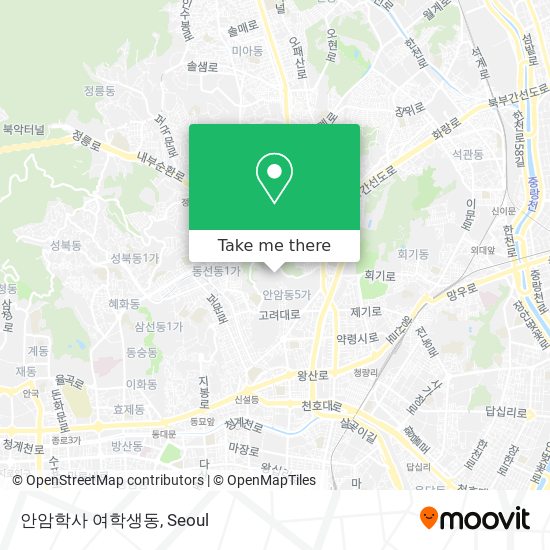 안암학사 여학생동 map