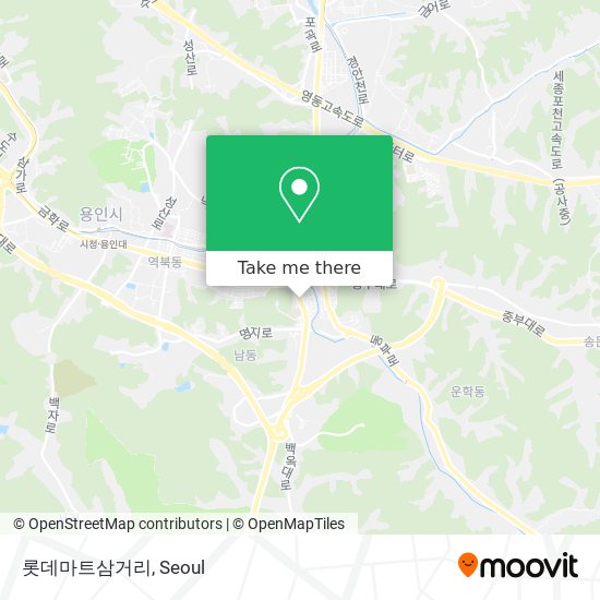 롯데마트삼거리 map
