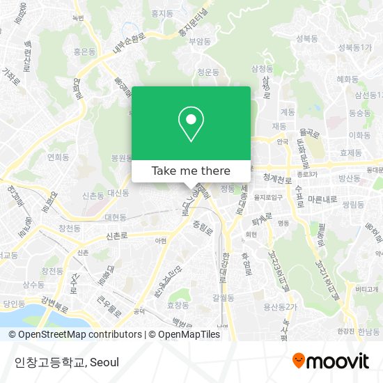인창고등학교 map