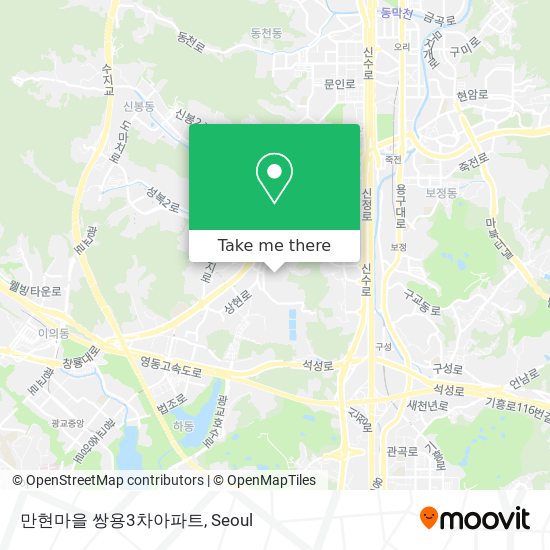 만현마을 쌍용3차아파트 map