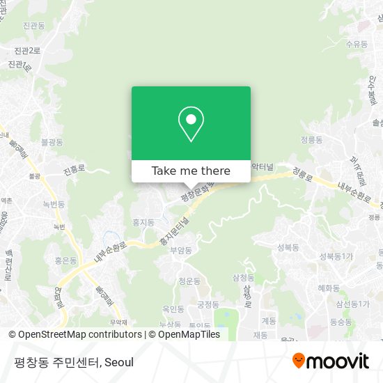 평창동 주민센터 map