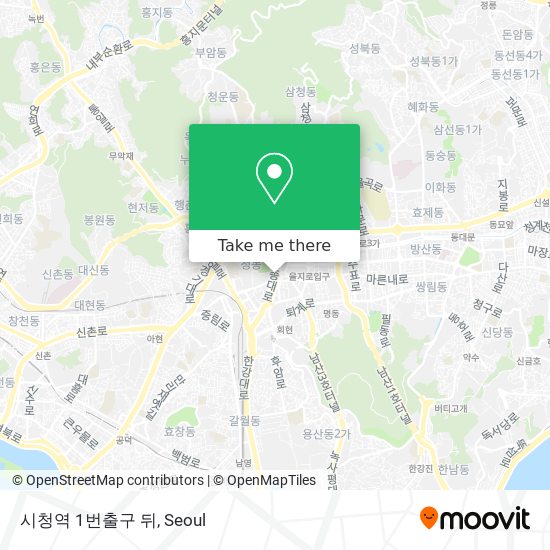 시청역 1번출구 뒤 map