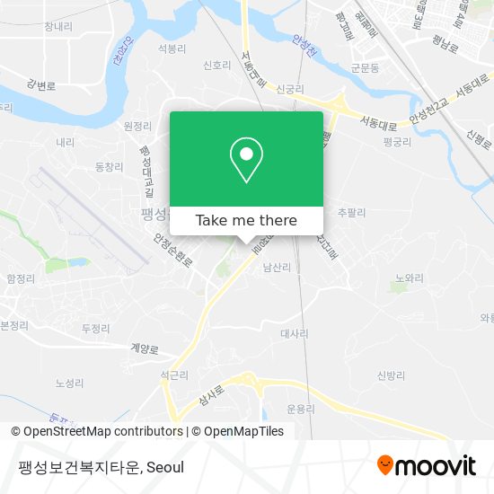 팽성보건복지타운 map