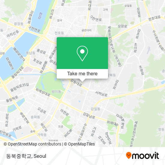동북중학교 map