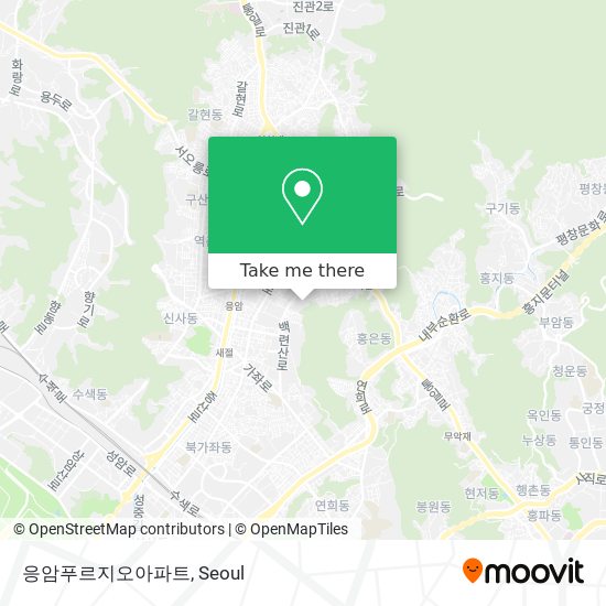 응암푸르지오아파트 map