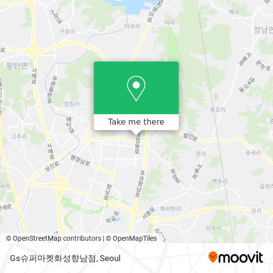 Gs슈퍼마켓화성향남점 map