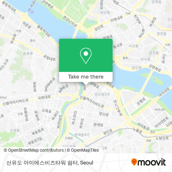 선유도 아이에스비즈타워 쉼터 map