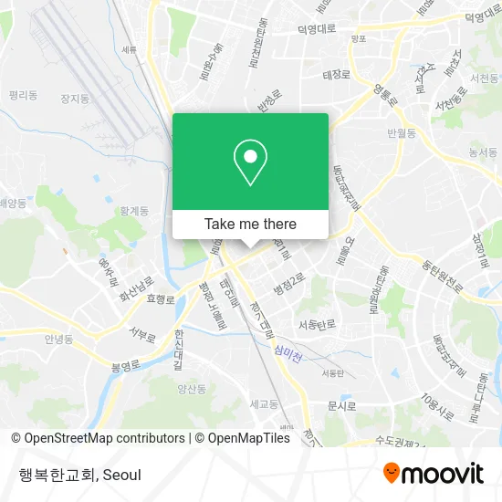 행복한교회 map