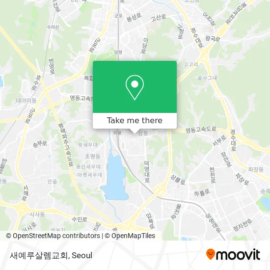 새예루살렘교회 map