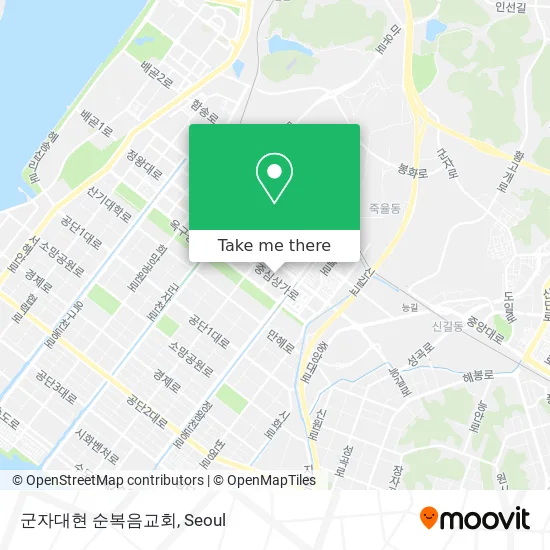 군자대현 순복음교회 map