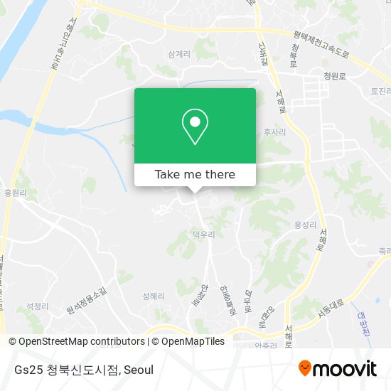 Gs25 청북신도시점 map
