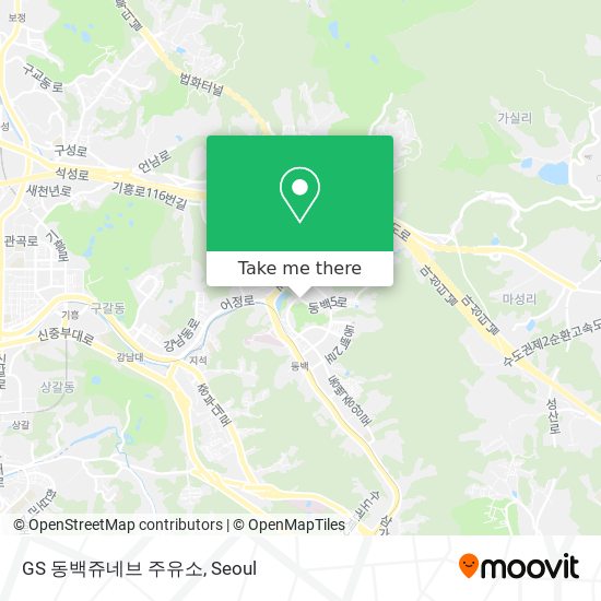 GS 동백쥬네브 주유소 map