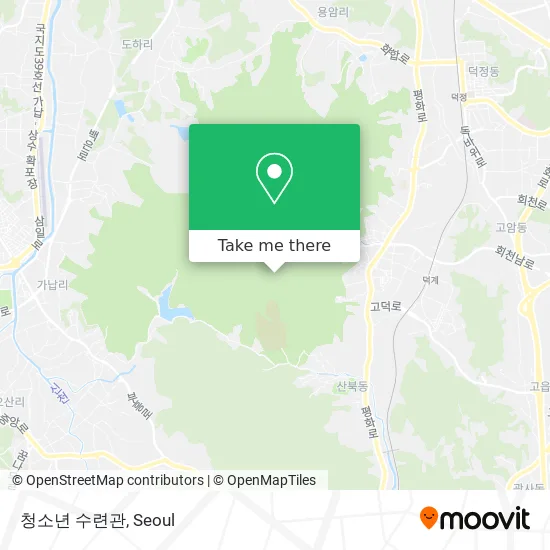 청소년 수련관 map