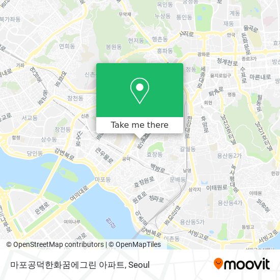 마포공덕한화꿈에그린 아파트 map