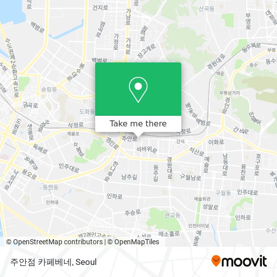 주안점 카페베네 map