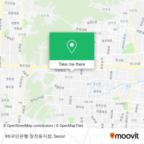 Kb국민은행 청천동지점 map