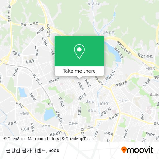 금강산 불가마랜드 map