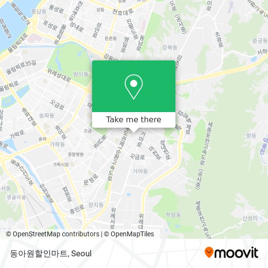 동아원할인마트 map