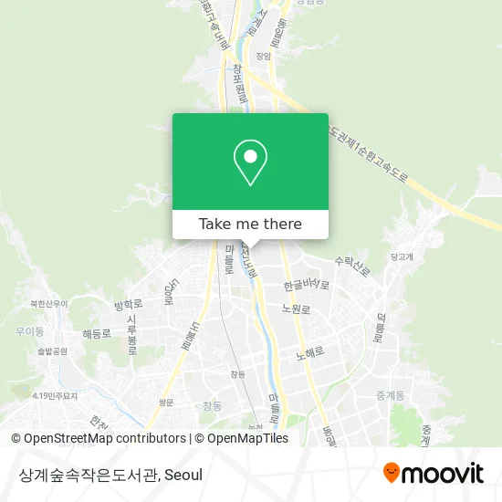 상계숲속작은도서관 map