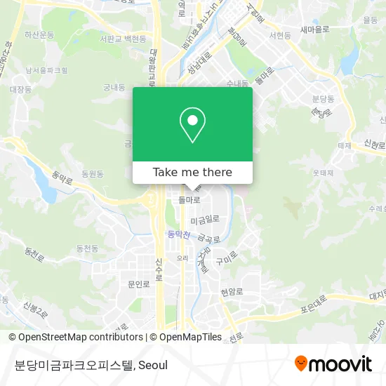 분당미금파크오피스텔 map