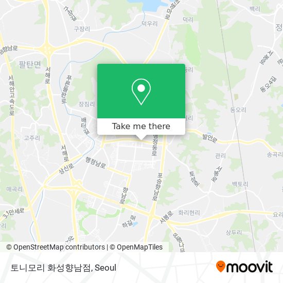 토니모리 화성향남점 map