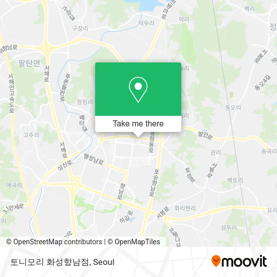 토니모리 화성향남점 map