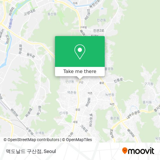 맥도날드 구산점 map