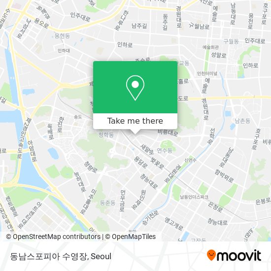 동남스포피아 수영장 map