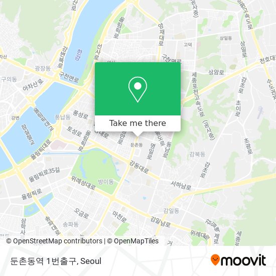 둔촌동역 1번출구 map