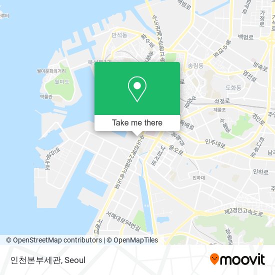 인천본부세관 map
