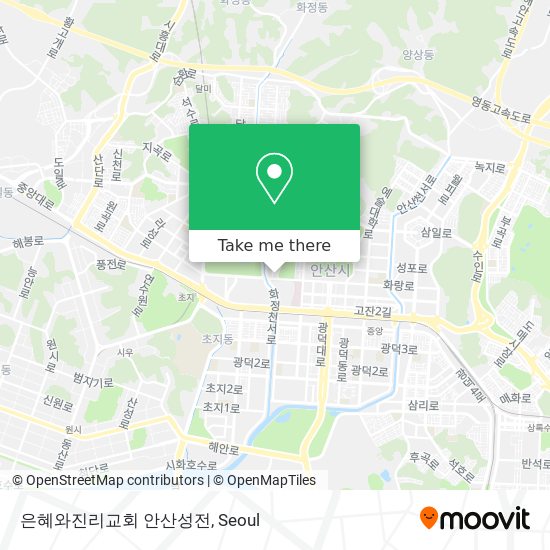 은혜와진리교회 안산성전 map