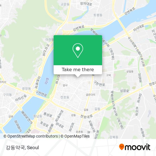 강동약국 map